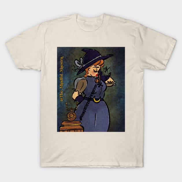 Witch on the phone T-Shirt by The Mindful Maestra